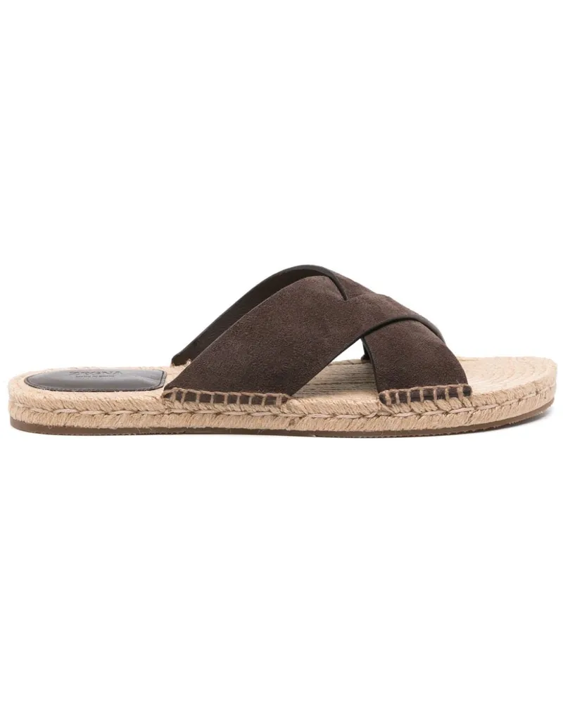 Ermenegildo Zegna Espadrilles aus Wildleder - Braun Braun