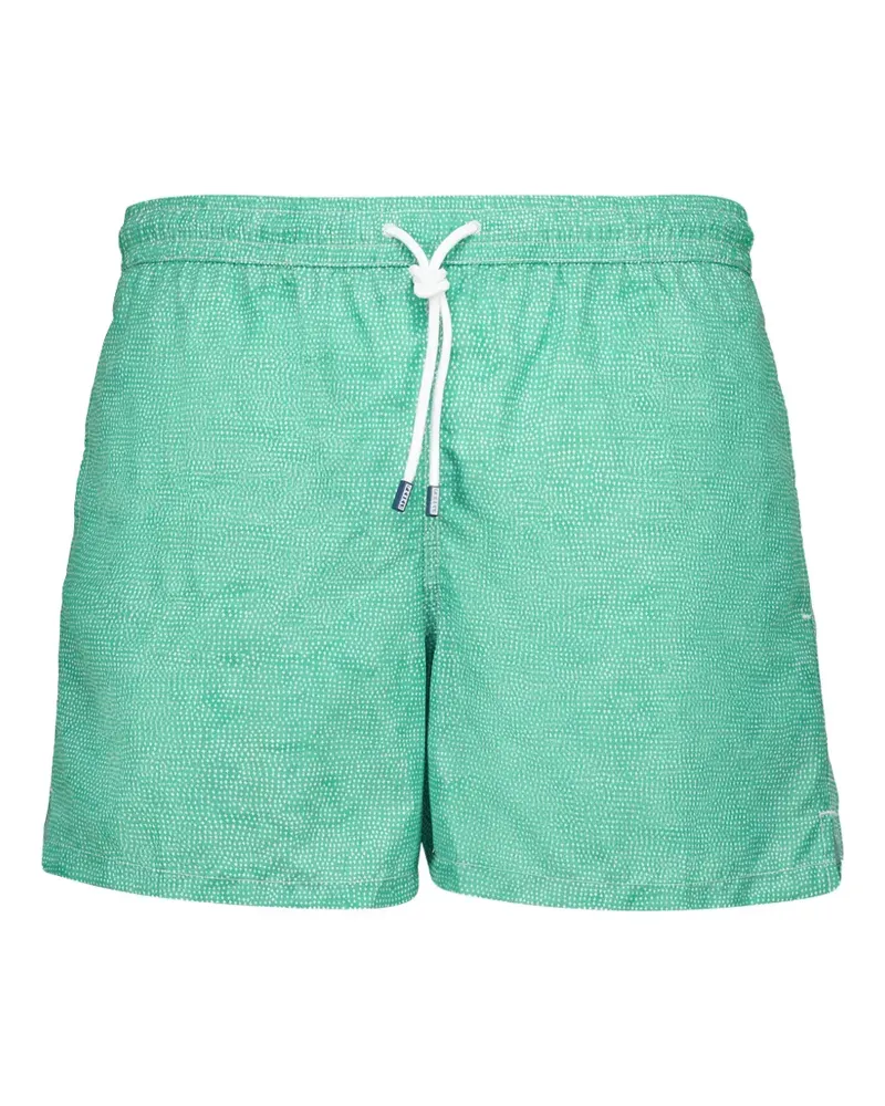Fedeli Badeshorts mit geometrischem Print - Grün Grün