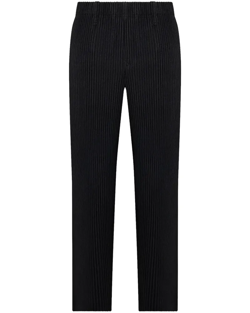 Issey Miyake Klassische Bundfaltenhose - Schwarz Schwarz