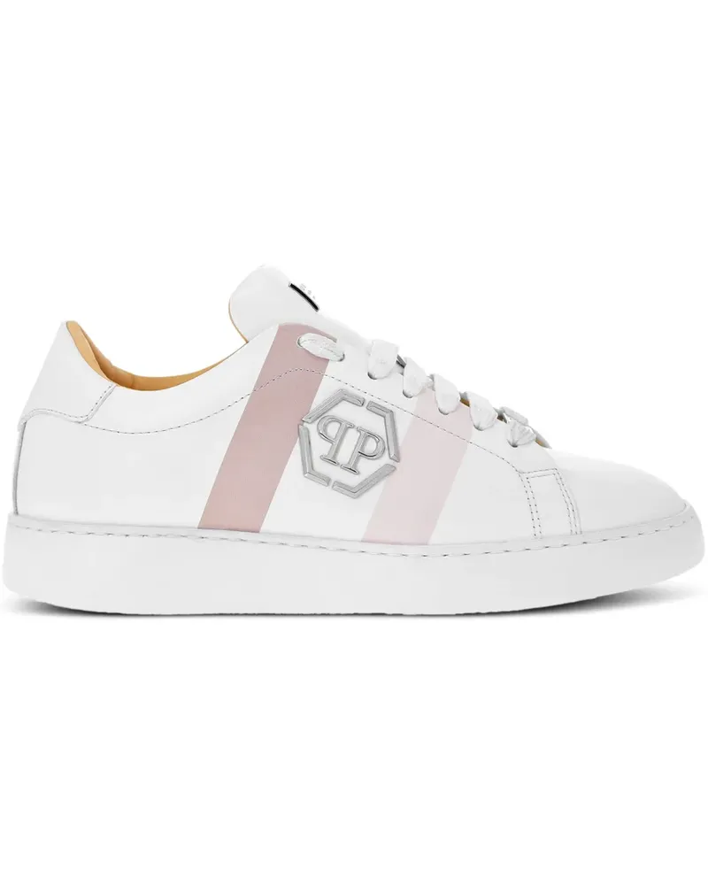 Philipp Plein Hexagon Lo-Top Sneakers - Weiß Weiß