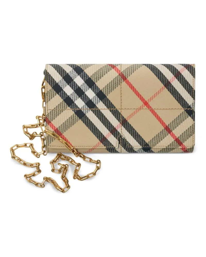 Burberry Karierte Mini-Tasche - Nude Nude