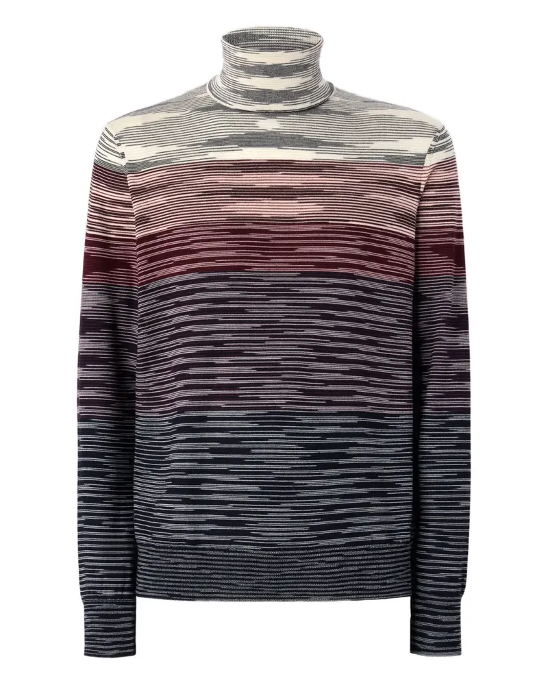 Missoni Gestreifter Rollkragenpullover - Mehrfarbig Mehrfarbig