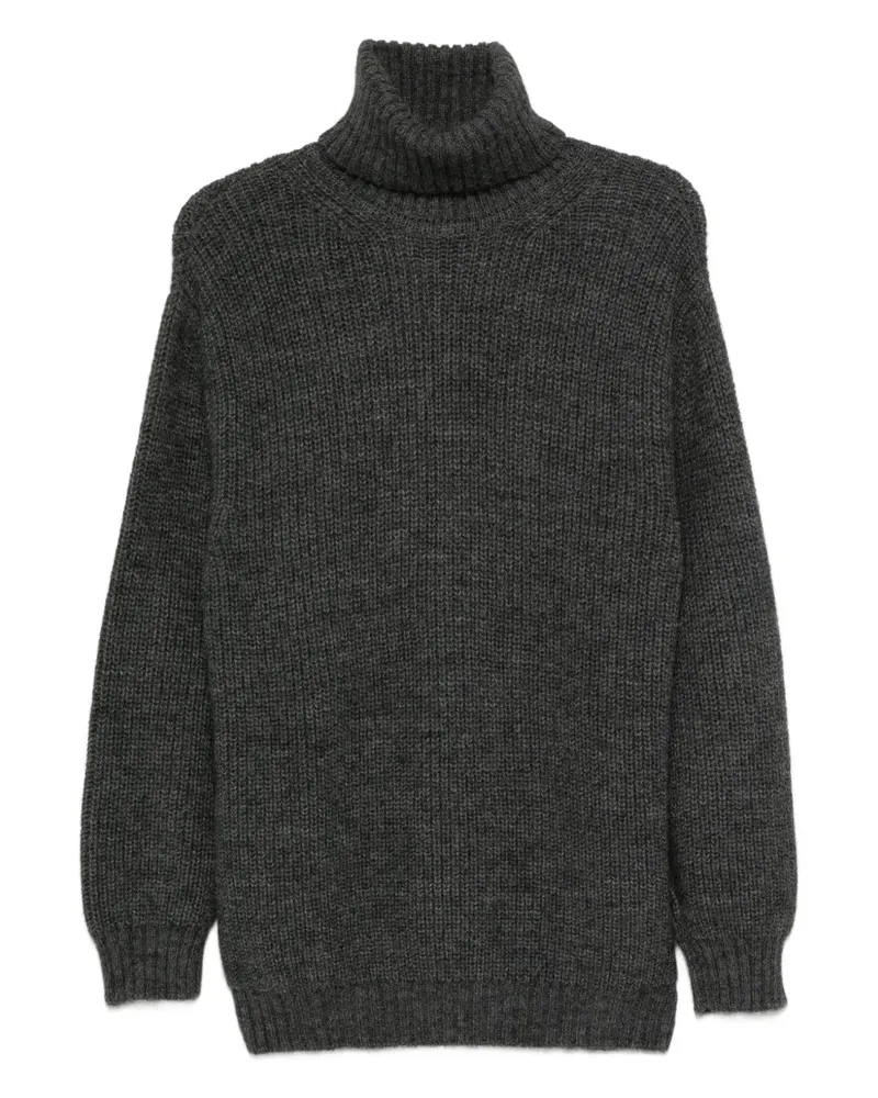 Moschino Rollkragenpullover mit Quasten - Grau Grau