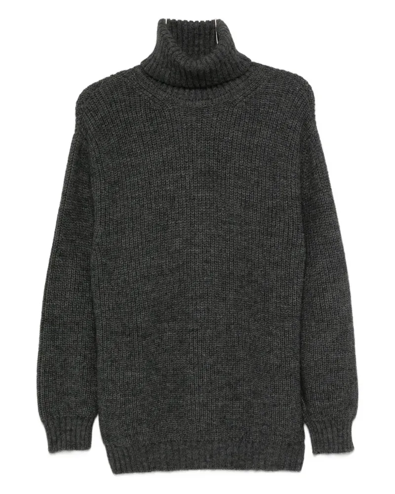 Moschino Rollkragenpullover mit Quasten - Grau Grau