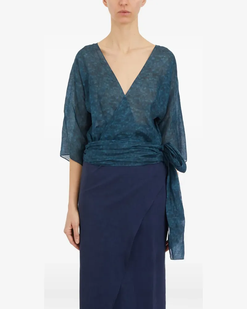 Cortana Portafoglio wrap top - Blau Blau
