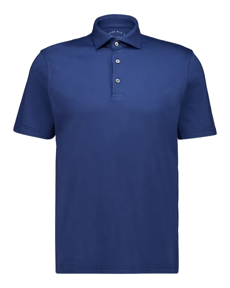 Fedeli Gestricktes Poloshirt - Blau Blau