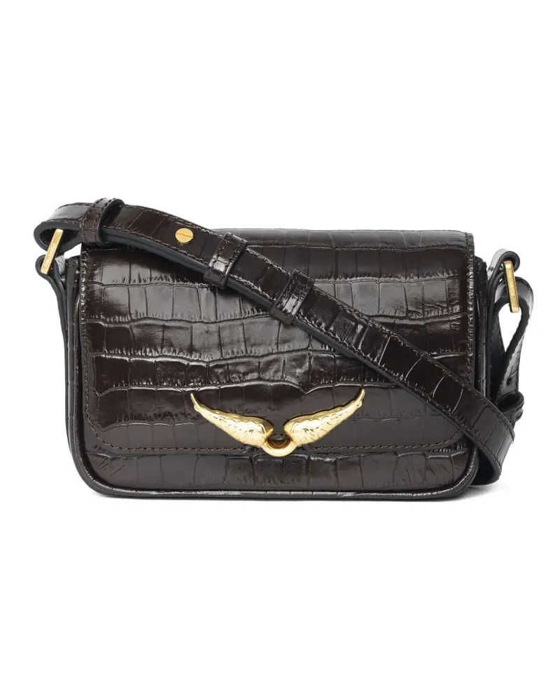 Zadig & Voltaire Mini-Tasche aus Leder - Braun Braun