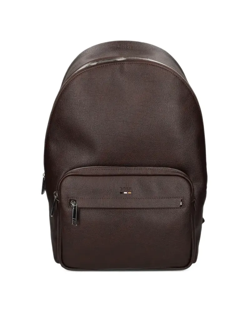 HUGO BOSS Ray Rucksack mit Logo-Schild - Braun Braun