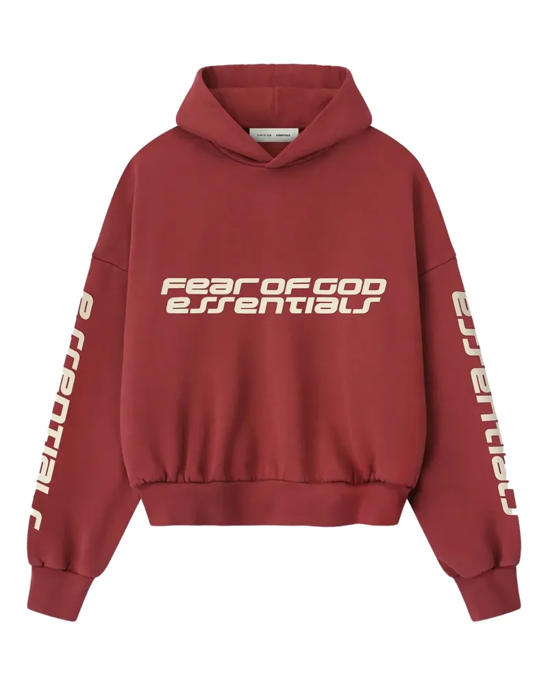 Fear of God logo hoodie - Rot Rot