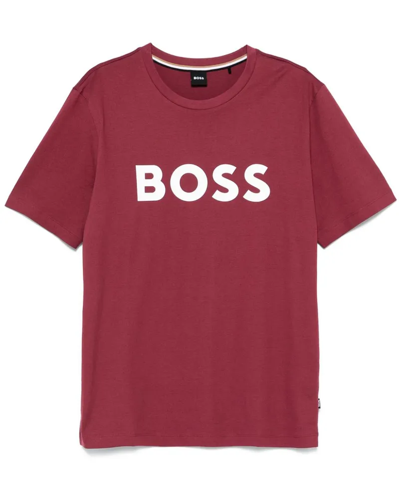 HUGO BOSS T-Shirt mit Logo-Print - Rot Rot