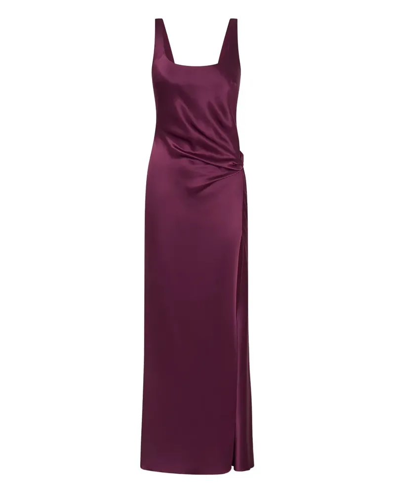 Anna Quan Drapiertes Etta Kleid mit Schlitz - Violett Violett
