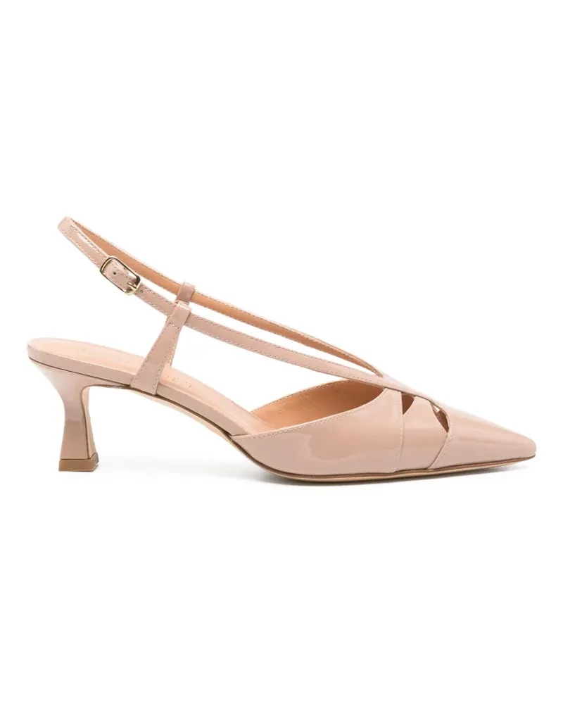 Julie Dee cut-out slingback heeled pumps - Nude Nude