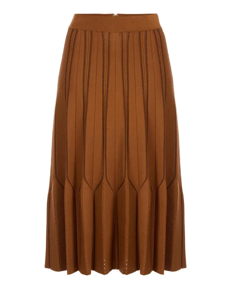 Elisabetta Franchi origami knit skirt - Braun Braun