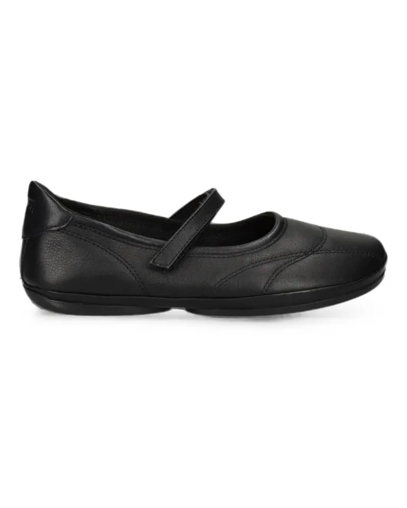 Camper Right Nina Ballerinas mit Klettverschluss - Schwarz Schwarz