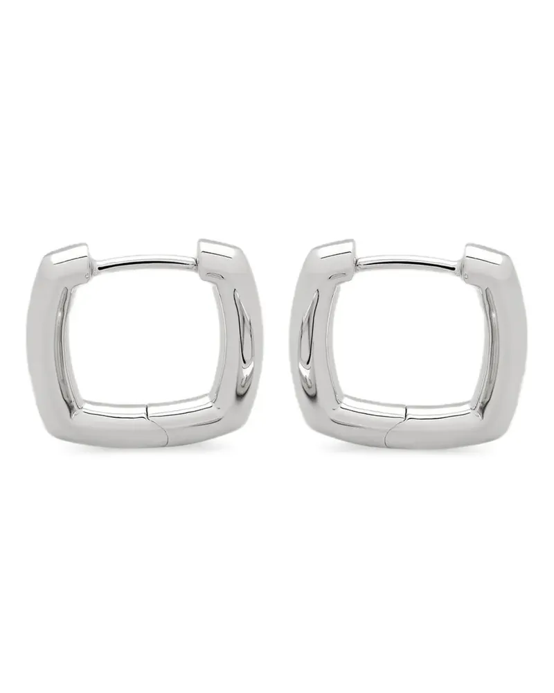 Tom Wood Creolen mit eckiger Form - Grau Grau