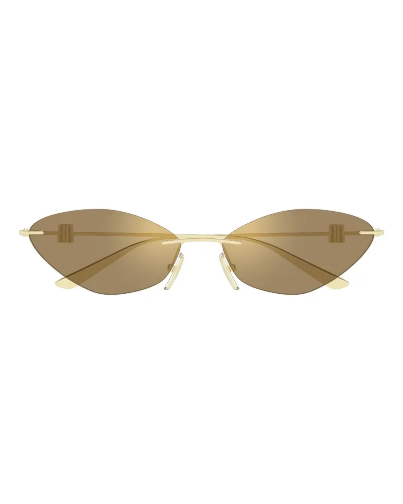 Balenciaga rimless cat-eye sunglasses - Gold Gold