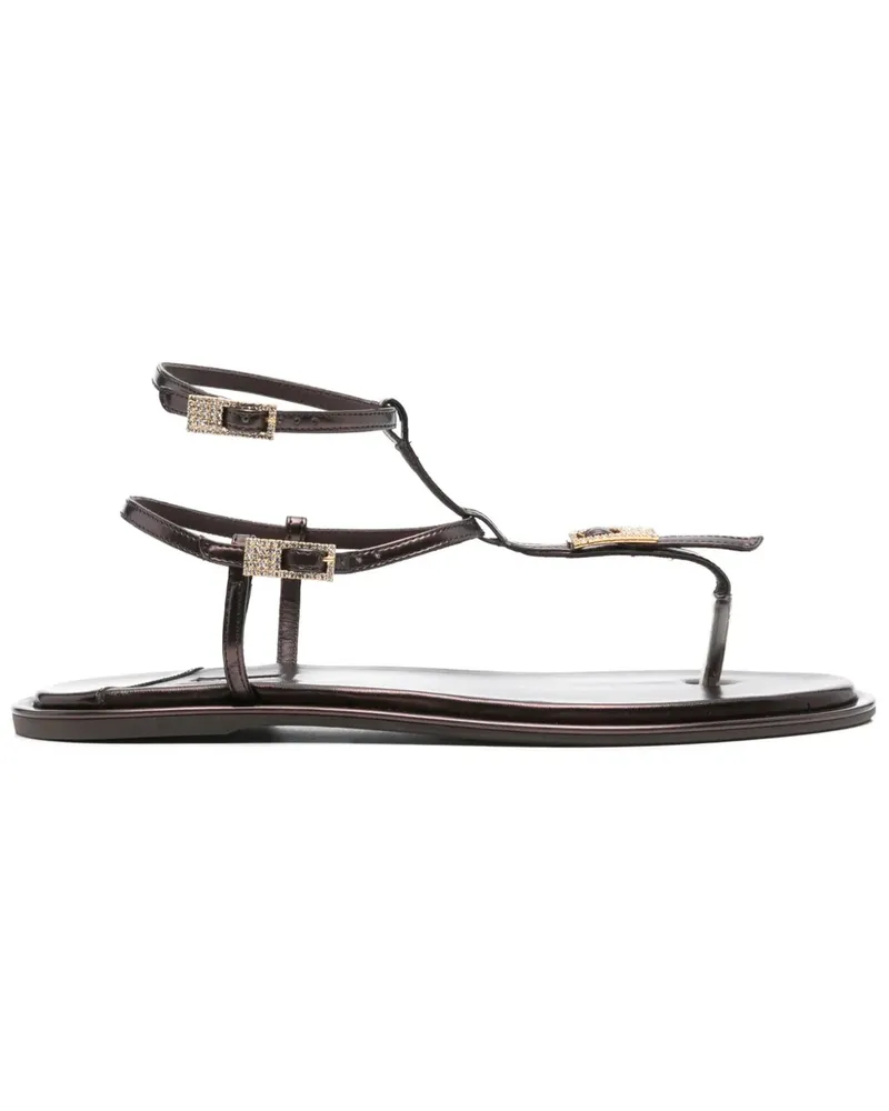 Le Silla Sandalen aus Leder - Braun Braun