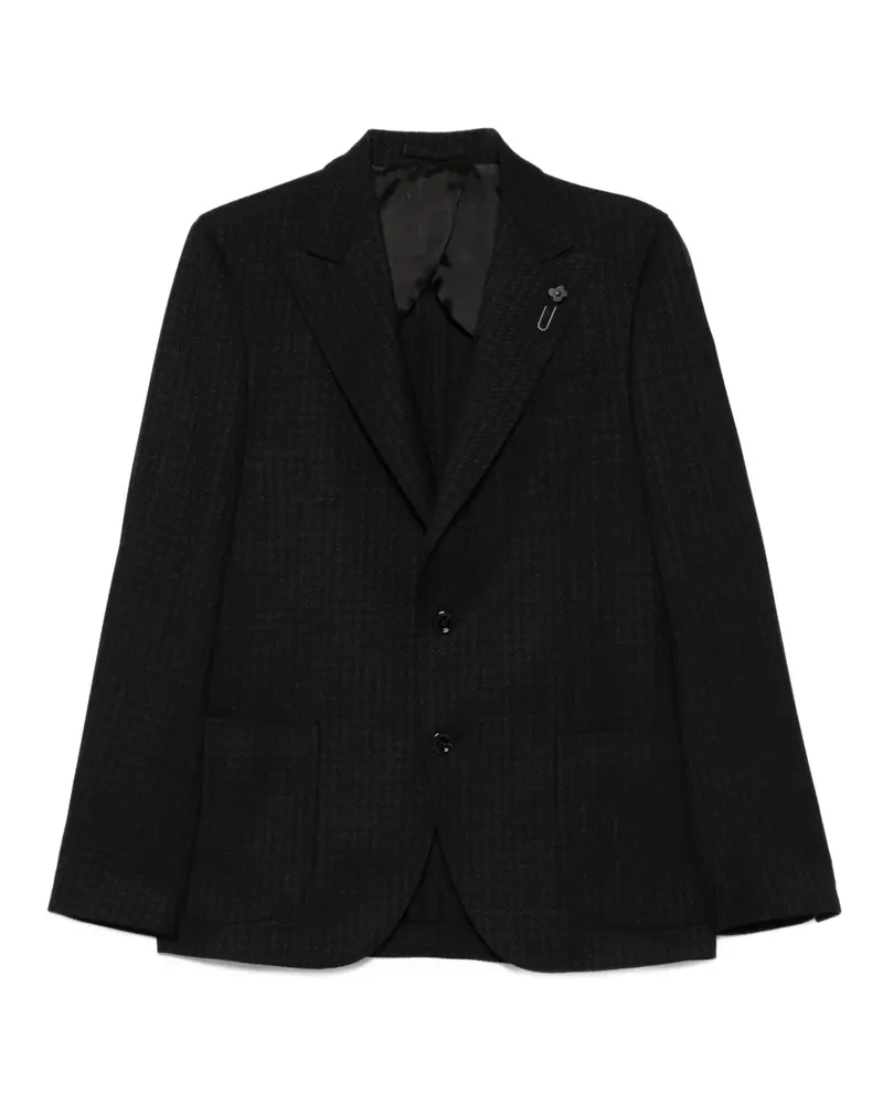LARDINI Sakko mit Hahnentrittmuster - Schwarz Schwarz