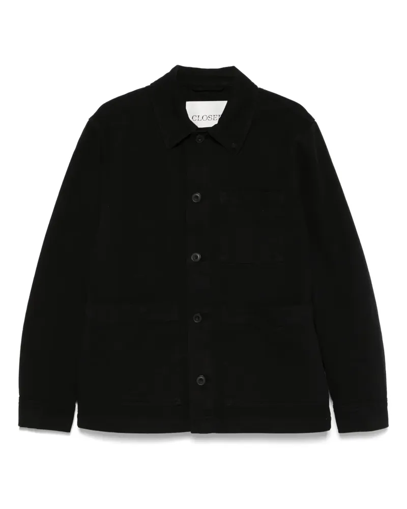 Closed Hemdjacke aus Twill - Schwarz Schwarz