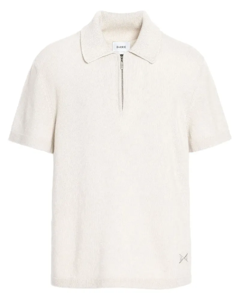 Barrie Poloshirt mit Reißverschluss - Weiß Weiß