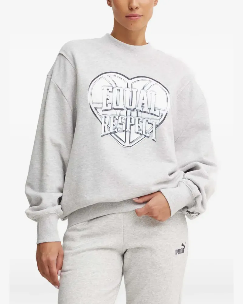 Puma Sweatshirt mit grafischem Print - Grau Grau