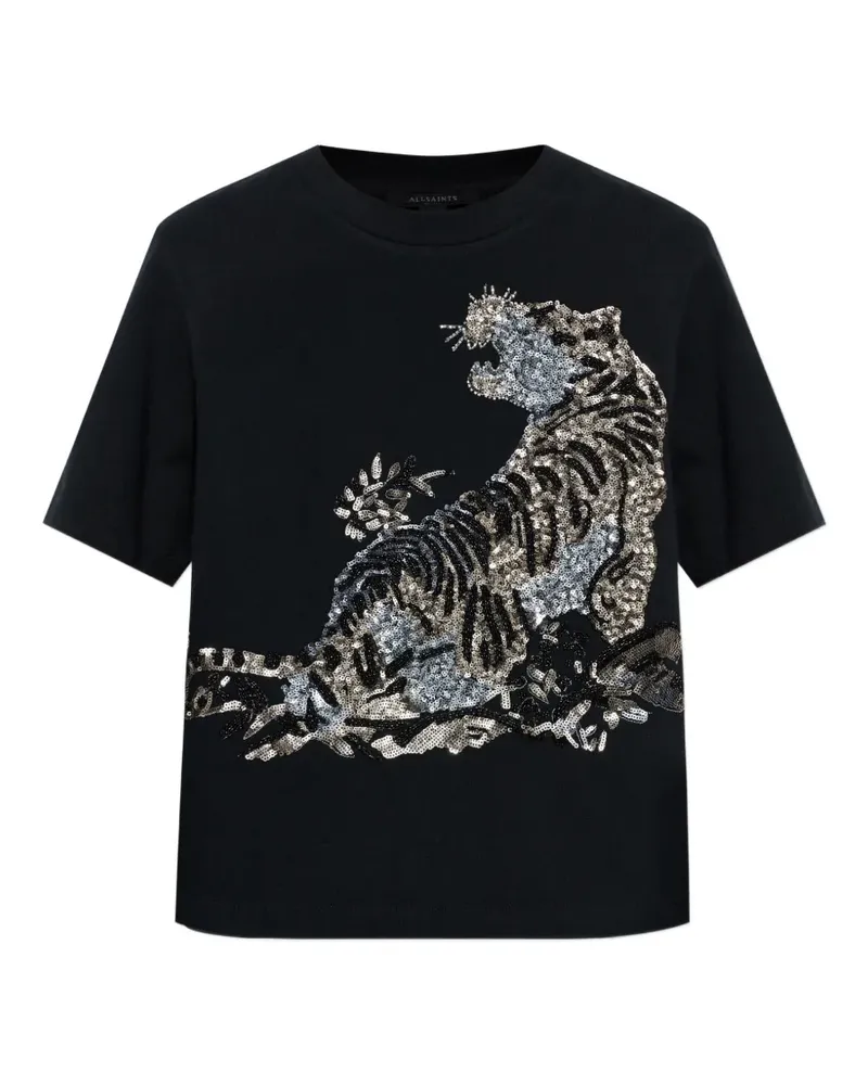 AllSaints Lisa T-Shirt - Schwarz Schwarz