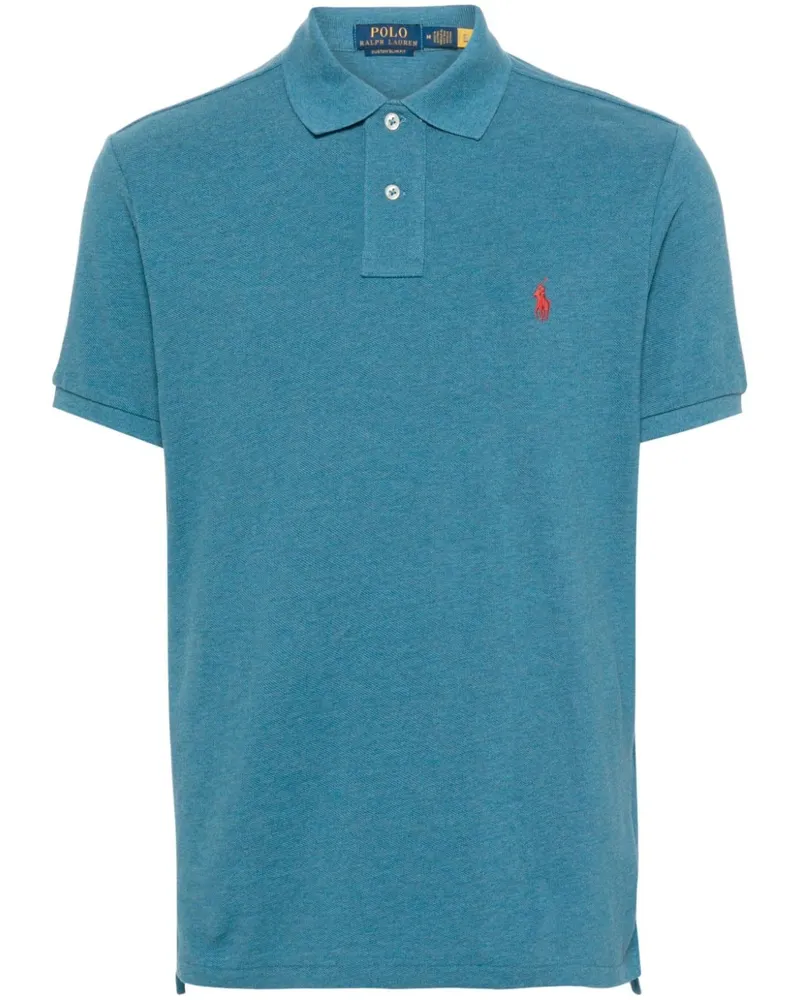 Ralph Lauren Poloshirt mit Polo Pony-Stickerei - Blau Blau