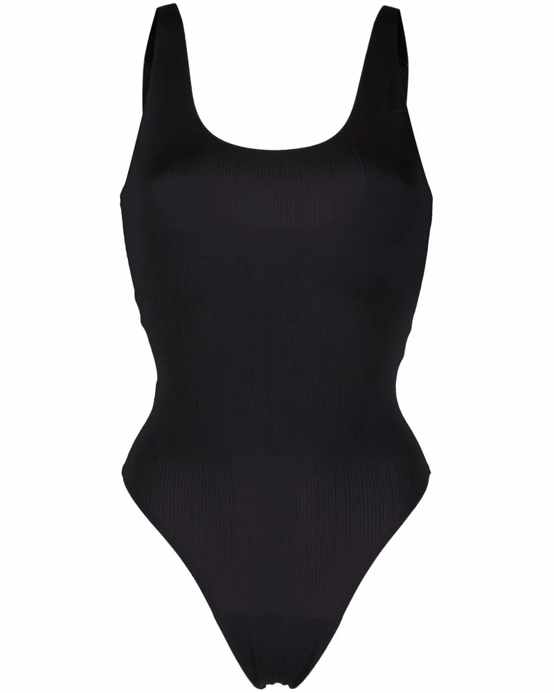 Wolford Gerippter Body - Schwarz Schwarz