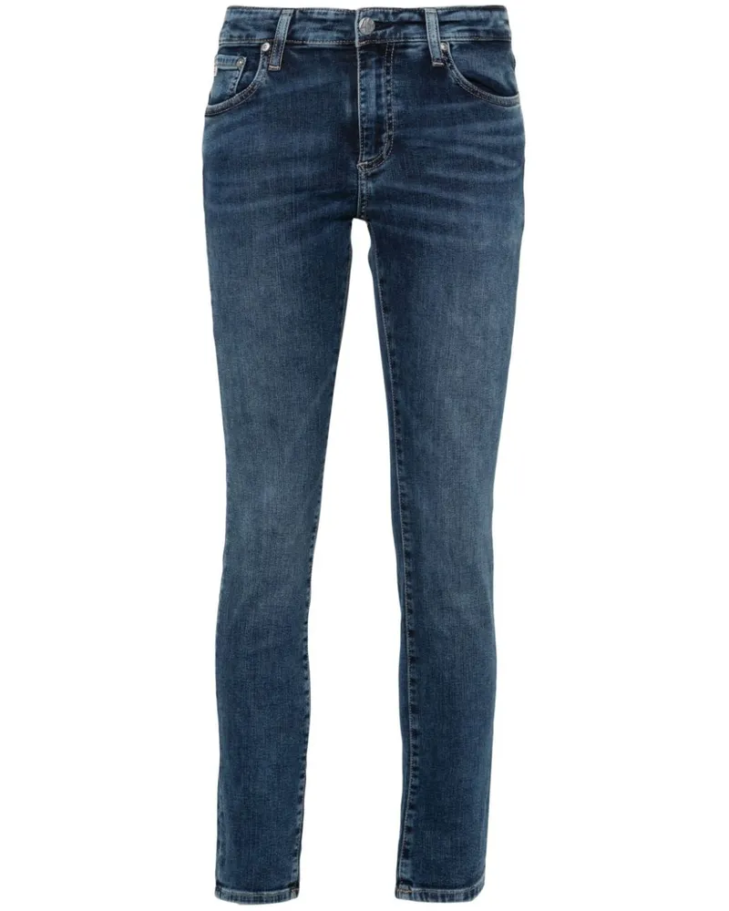 Adriano Goldschmied Halbhohe Skinny-Jeans - Blau Blau