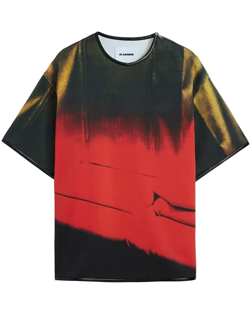 Jil Sander T-Shirt mit Print - Rot Rot