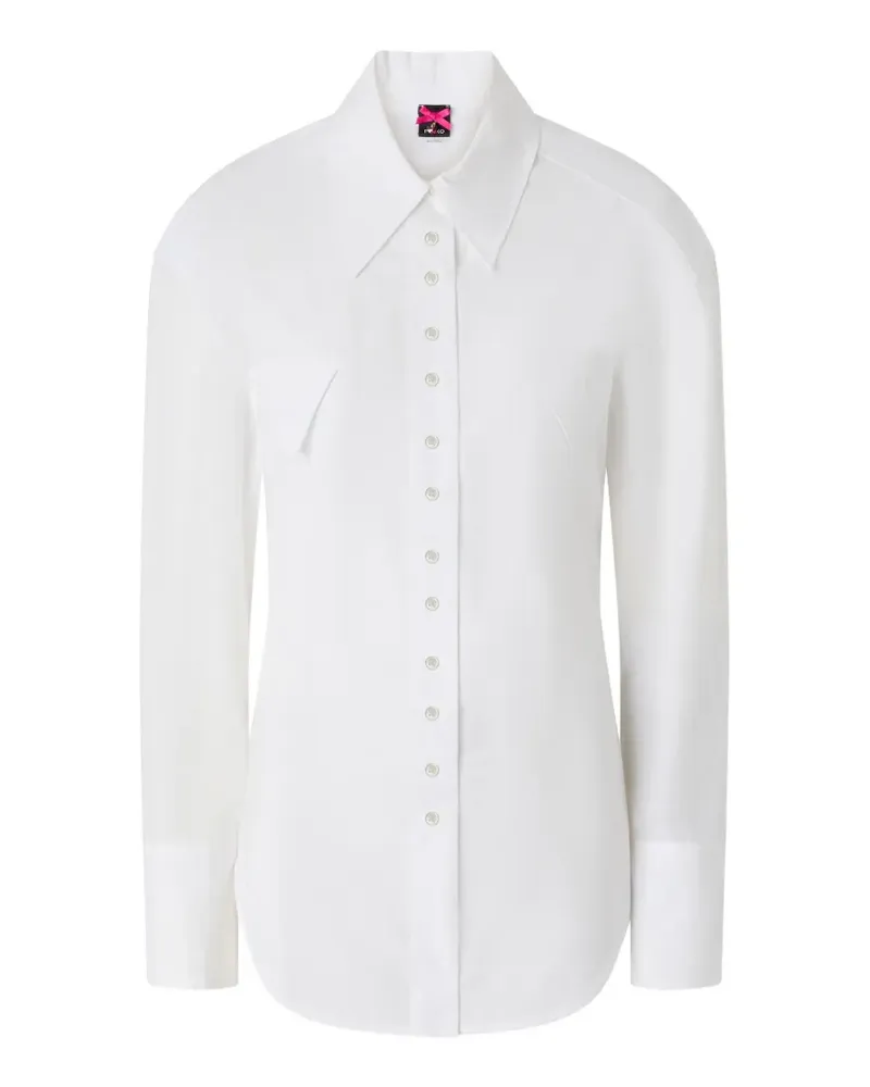 Pinko slim-fit shirt with drawstring - Weiß Weiß