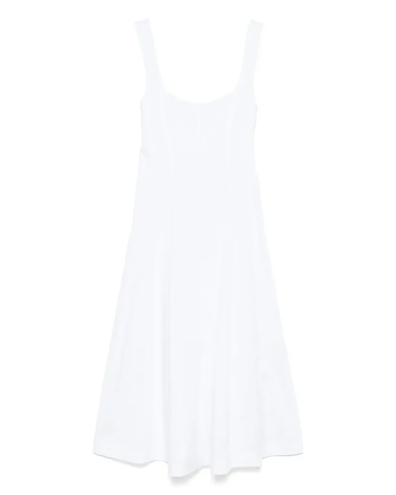Patrizia Pepe Klassisches Midikleid - Weiß Weiß