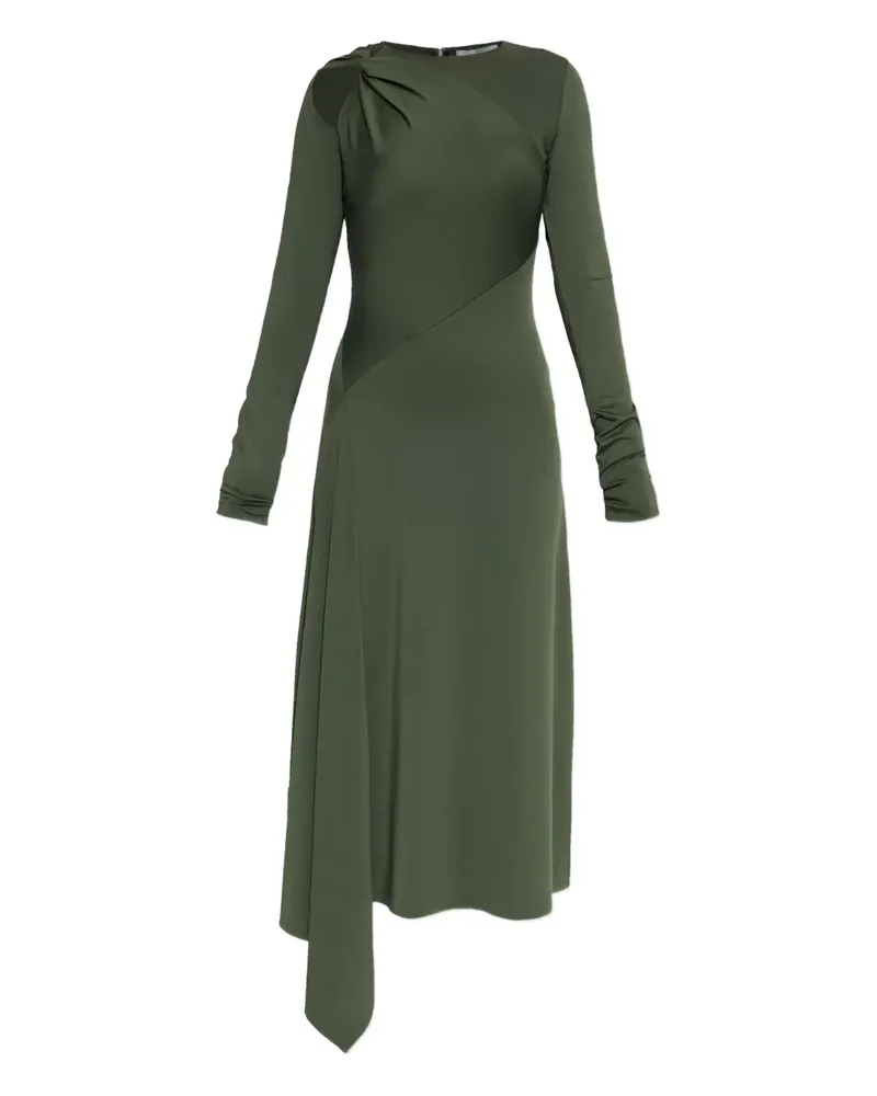 Victoria Beckham Asymmetrisches Midikleid - Grün Grün