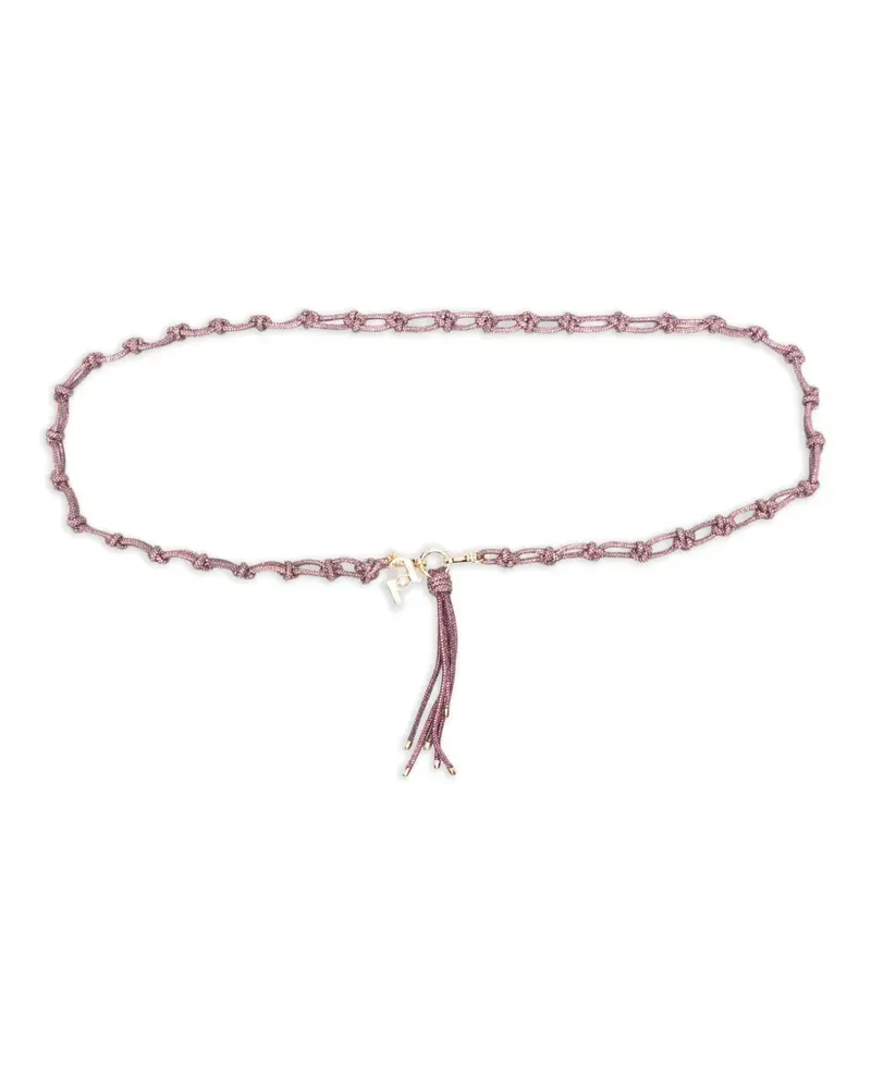 Rosantica Hello Lumem Taschenriemen mit geknoteter Quaste Rosa