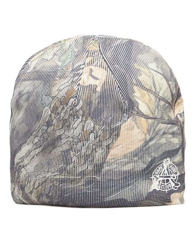 BAPE Tree Edge camo beanie hat - Grau Grau