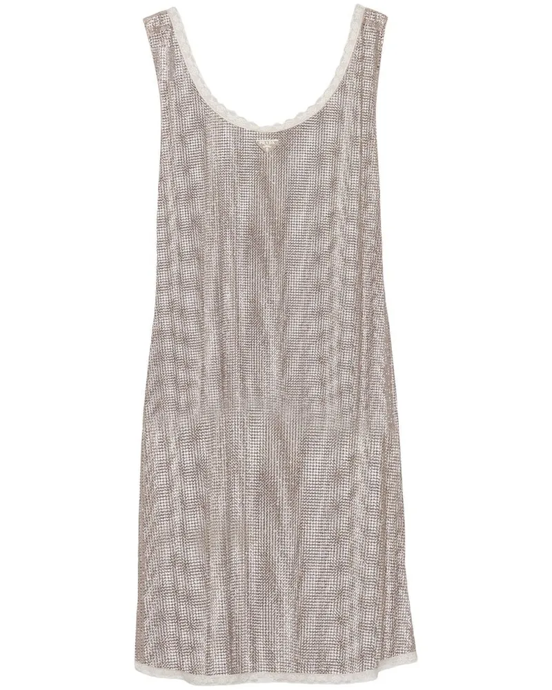 Prada Kleid mit Strass - Nude Nude
