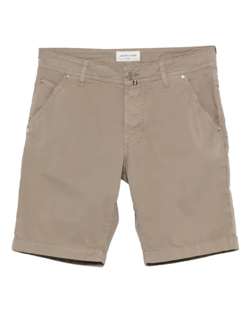 Jacob Cohën logo-patch shorts - Nude Nude