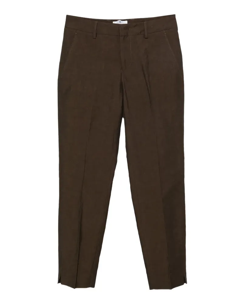 PT TORINO pressed-crease tailored trousers - Braun Braun