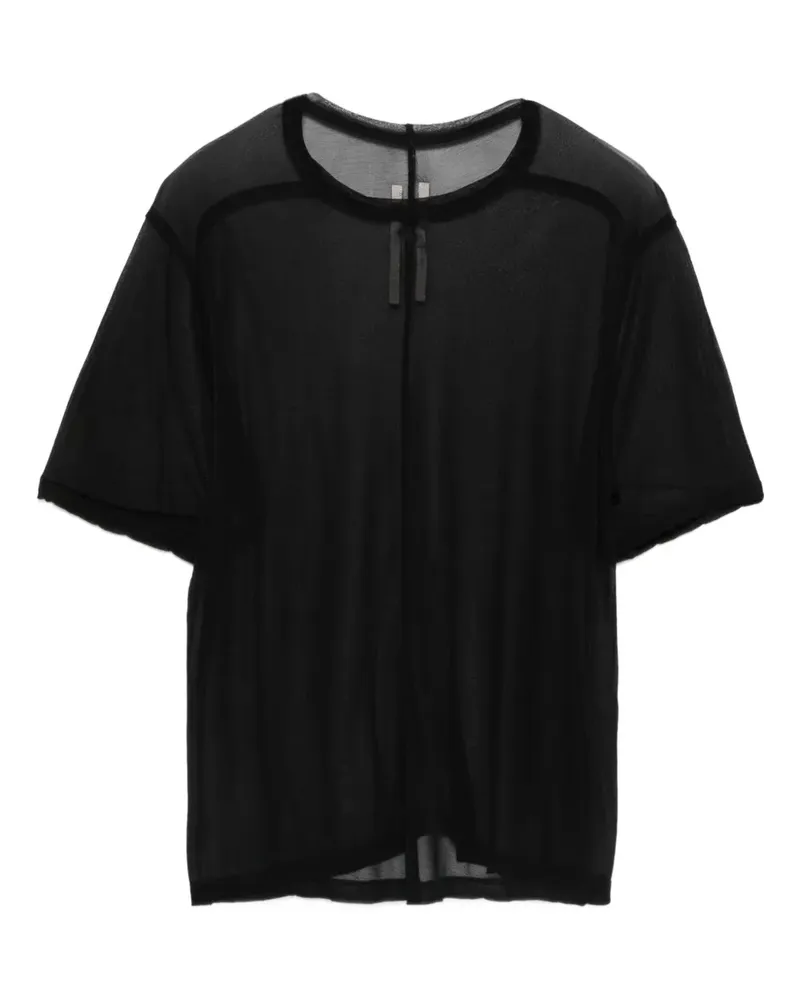 Rick Owens Drapiertes Netzoberteil - Schwarz Schwarz