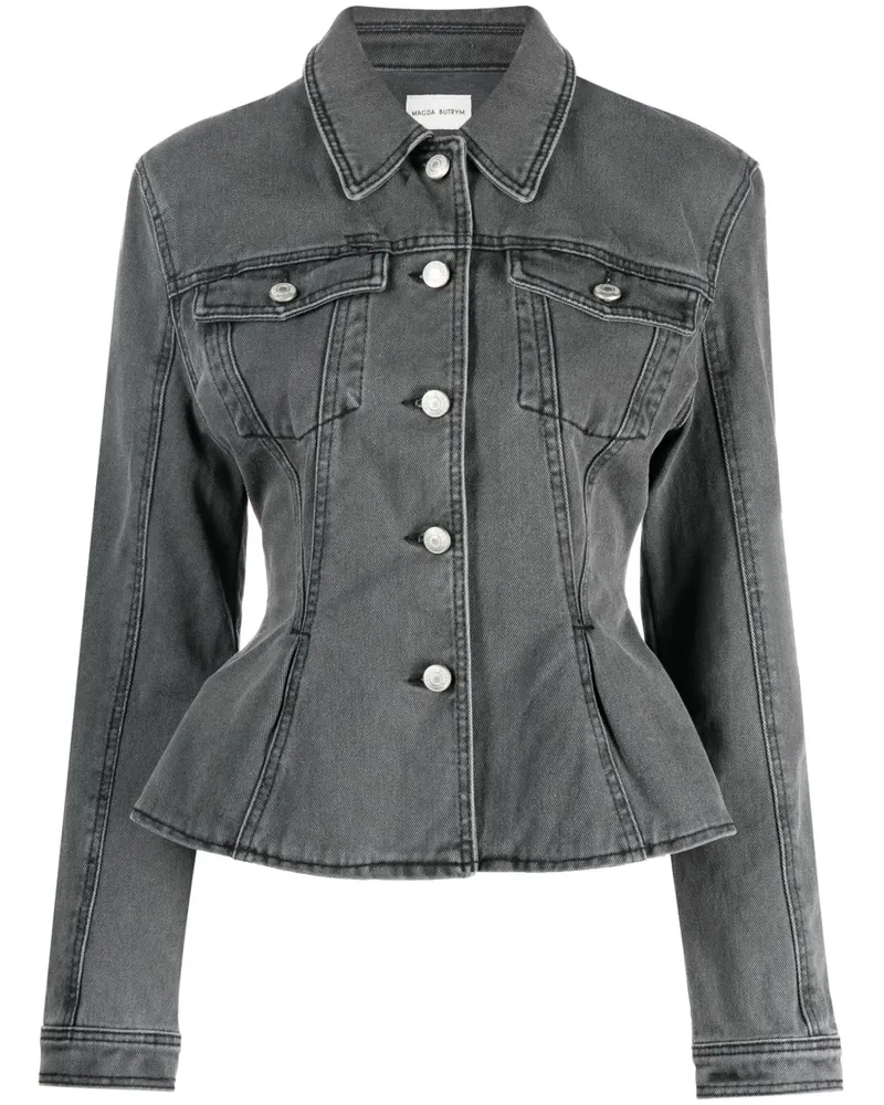 Magda Butrym Ausgestellte Jeansjacke - Grau Grau