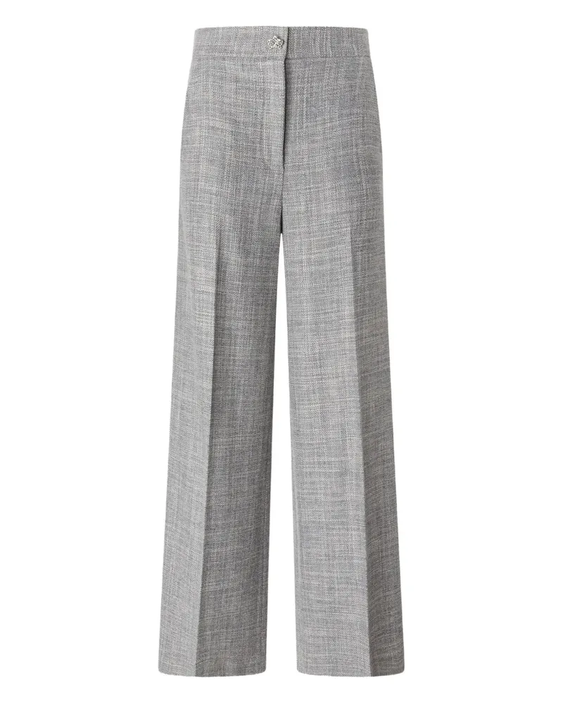 Genny Weite Hose mit Kronen-Schild - Grau Grau