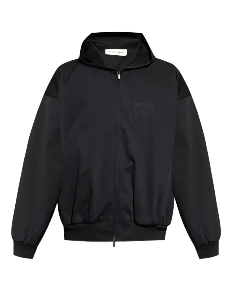 Fear of God Kapuzenjacke mit Logo-Patch - Schwarz Schwarz