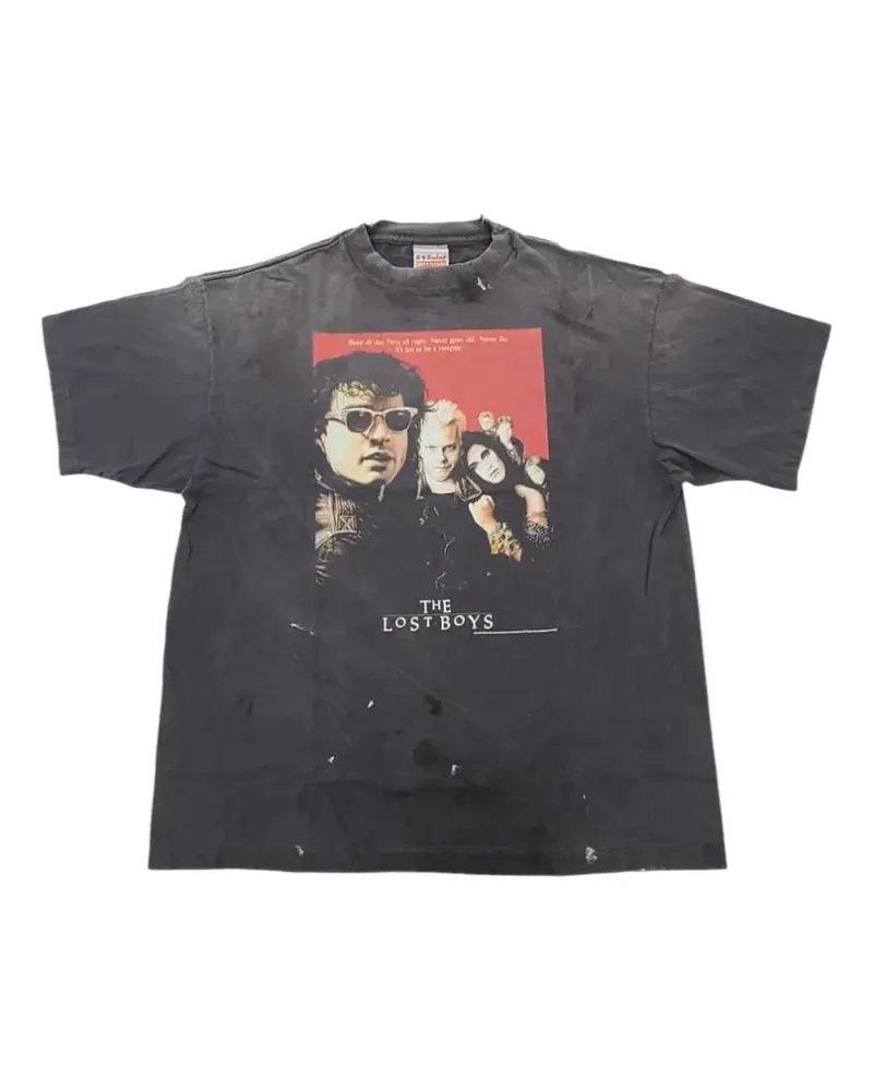 SAINT MXXXXXX T-Shirt mit grafischem Print - Schwarz Schwarz