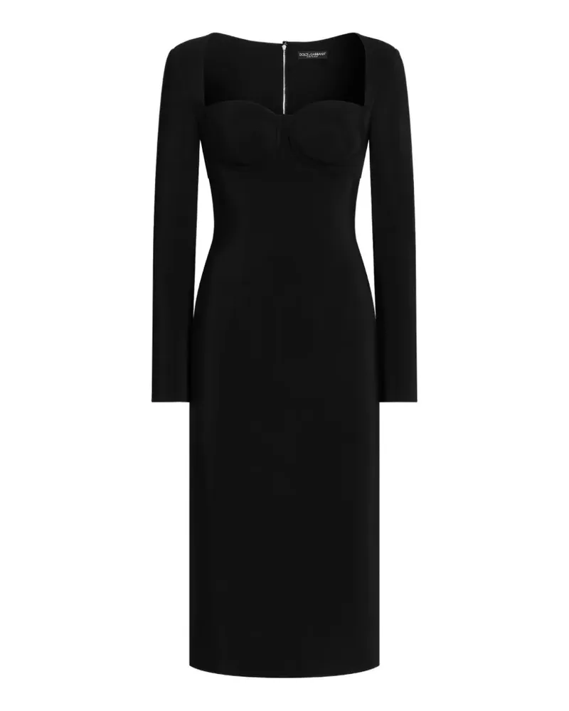 Dolce & Gabbana cady sheath dress - Schwarz Schwarz