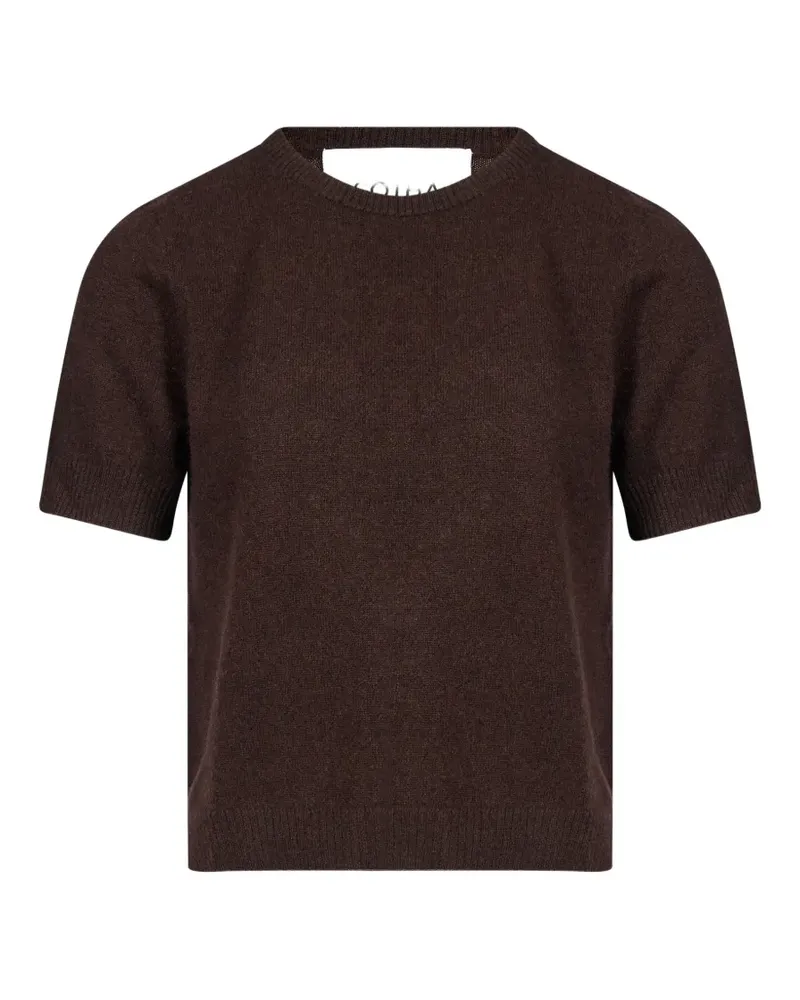 Gotha Sidonie short-sleeve knitted T-shirt - Braun Braun