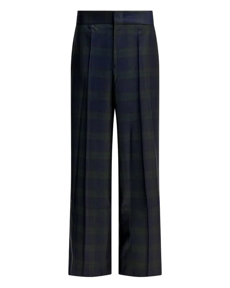 Sa Su Phi Karierte Hose - Blau Blau