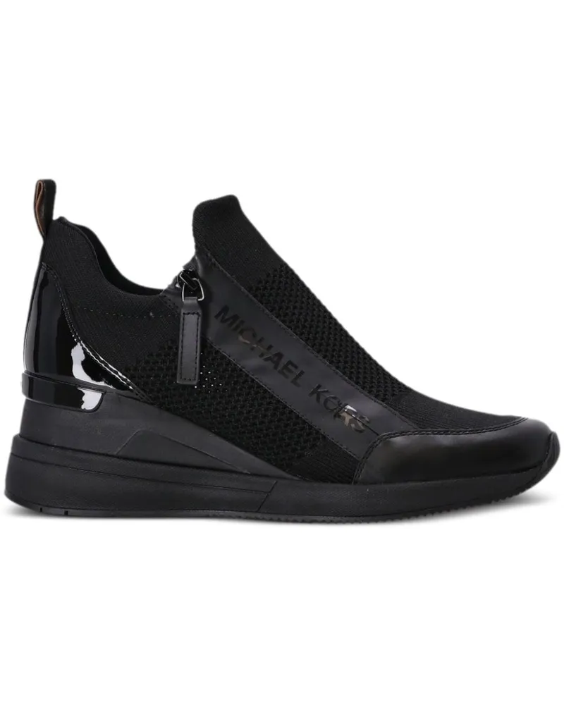 Michael Kors Willis Wedge-Sneakers - Schwarz Schwarz