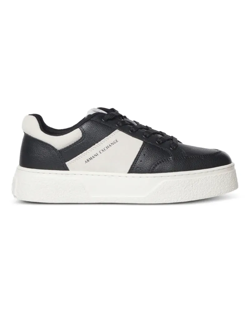 Armani Exchange Sneakers mit Logo-Print - Schwarz Schwarz