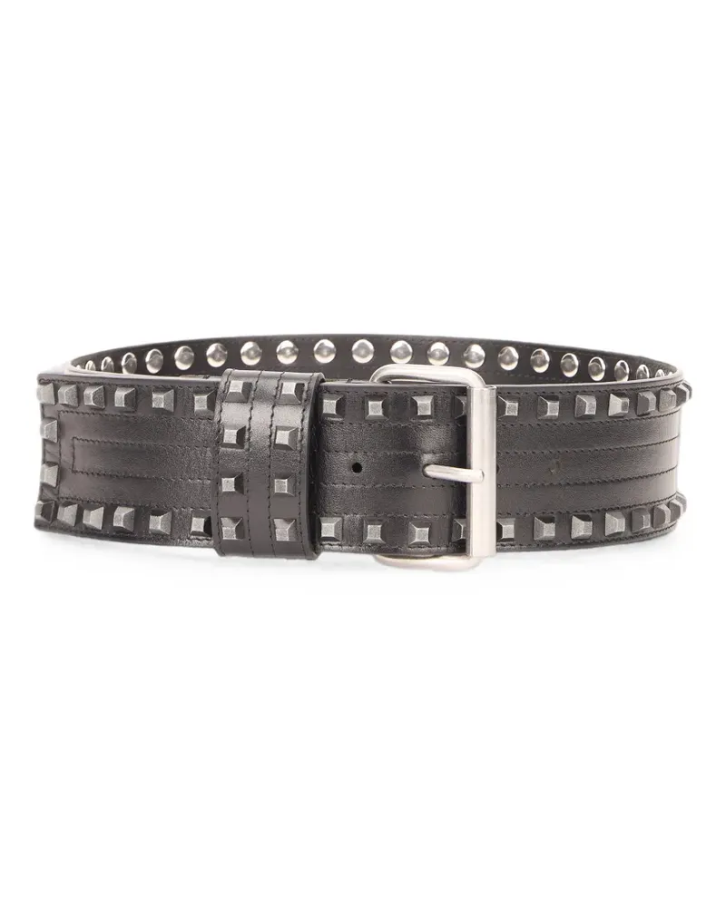 Alberta Ferretti stud-embellished leather belt - Schwarz Schwarz
