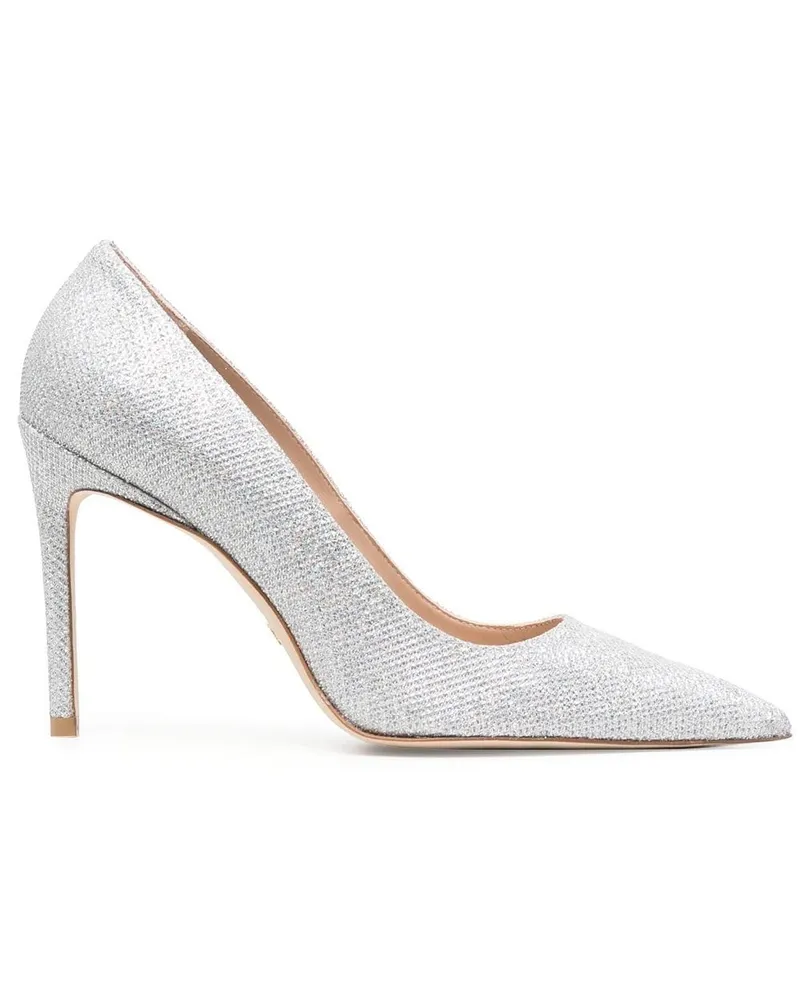 Stuart Weitzman Pumps im Metallic-Look - Grau Grau